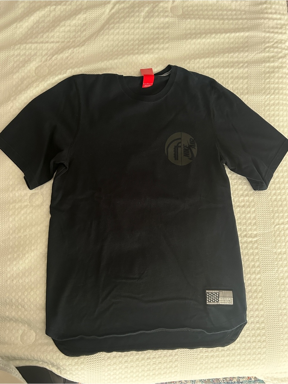 Nike Black Short Sleeve Tee with Subtle Chest Emblem